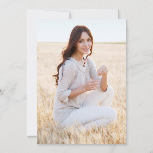 ヒマワリユーカリ卒業パーティーの写真 招待状 (裏面)