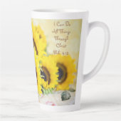 ヒマワリラテムグフィリップ4:13聖なる書物、 経典 カフェラテマグ (右)