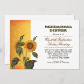 ヒマワリリハーサルディナー招待状 招待状 (正面/裏面)