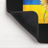 ヒマワリーウクライナフラッグヴィンテージスタンド マウスパッド (コーナー)