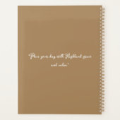 ヒマワリ付きハイランドブル プランナー手帳 (裏面)