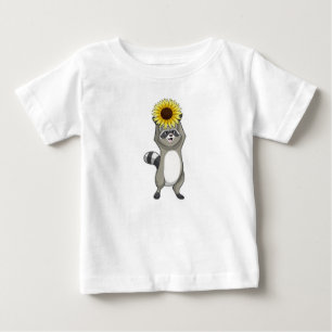 ヒマワリ付きルーン ベビーTシャツ