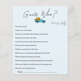 ヒマワリ付き水色トラック誰がゲームを推測