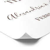 ヒマワリ側のサインではなく結婚席を選ぶ ポスター (角)