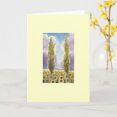 ヒマワリ分野のヌマスギ カード (黄色い花)