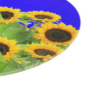 ヒマワリ切り板ウクライナ国旗の色 カッティングボード (角)