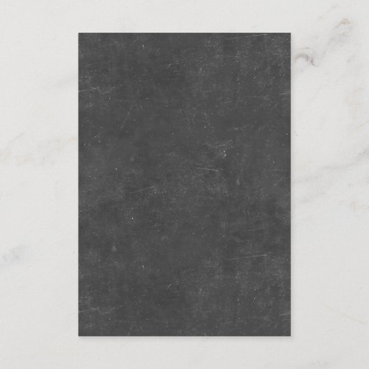 ヒマワリ及びひもライト黒板の披露宴 エンクロージャーカード (裏面)