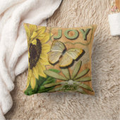 ヒマワリ及びエッフェル塔 クッション (ブランケット)