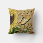 ヒマワリ及びエッフェル塔 クッション (裏面)