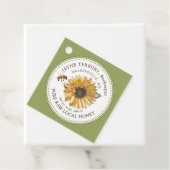 ヒマワリ及びハチミツ製品ラベル フェイバータグ (インサイチュ)