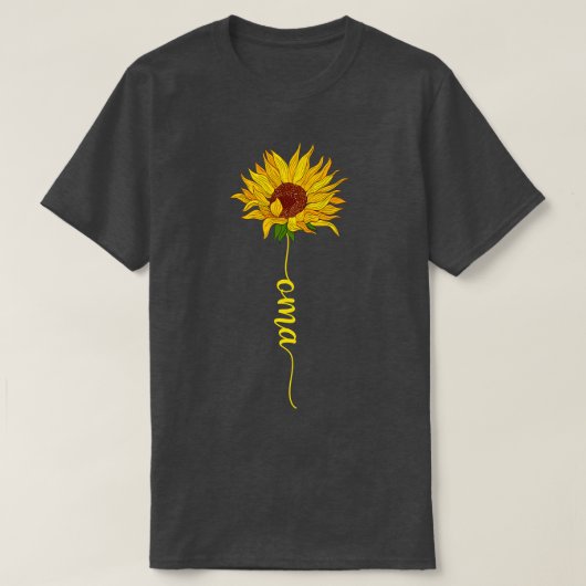 ヒマワリ可愛いオーマソロリティクリスマスティー Tシャツ (デザイン正面)