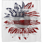 ヒマワリ国旗 シャワーカーテン (正面)