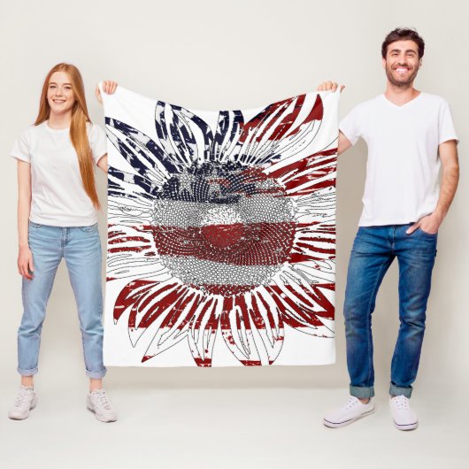 ヒマワリ国旗 フリースブランケット (インサイチュ)