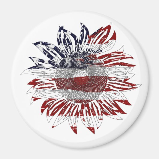 ヒマワリ国旗 マグネット (正面)