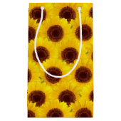 ヒマワリ型小抱き枕 スモールペーパーバッグ (正面)