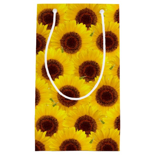 ヒマワリ型小抱き枕 スモールペーパーバッグ (正面)