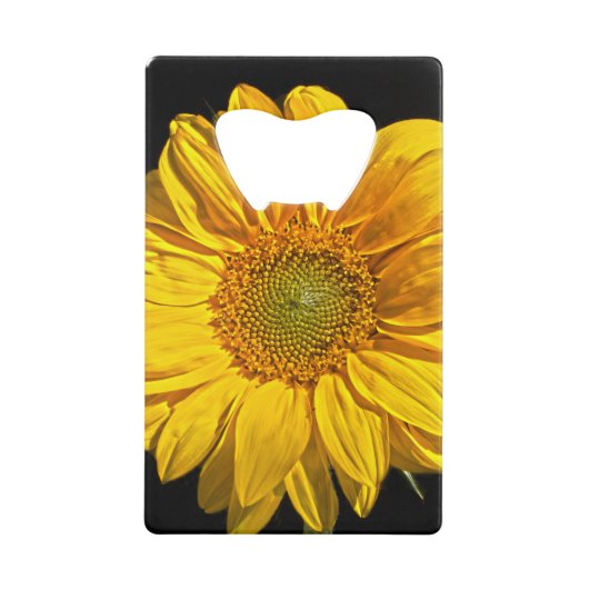 ヒマワリ属 クレジットカード栓抜き (正面)