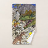 ヒマワリ恐竜フローラバスタオオルセット バスタオルセット (ハンドタオル)