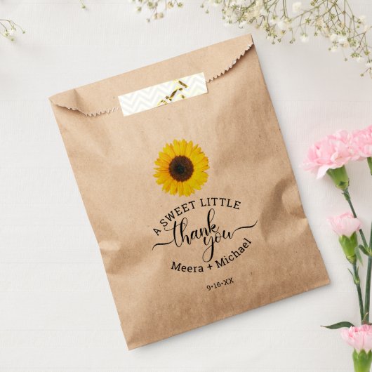ヒマワリ感謝してい結婚ス フェイバーバッグ (封をした状態)