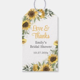 ヒマワリ感謝してい ギフトタグ