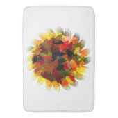 ヒマワリ抽象芸術 バスマット (正面縦)