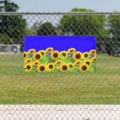 ヒマワリ旗ウクライナ国旗の色のサポート 横断幕 (インサイチュ)