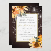 ヒマワリ星工ジャール木材誓の更新招待状 サンキューカード (正面/裏面)