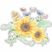 ヒマワリ春シール シール (正面)