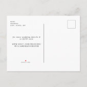 ヒマワリ春写真日救付き 案内ポストカード (裏面)