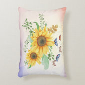 ヒマワリ春枕 アクセントクッション (正面(垂直))