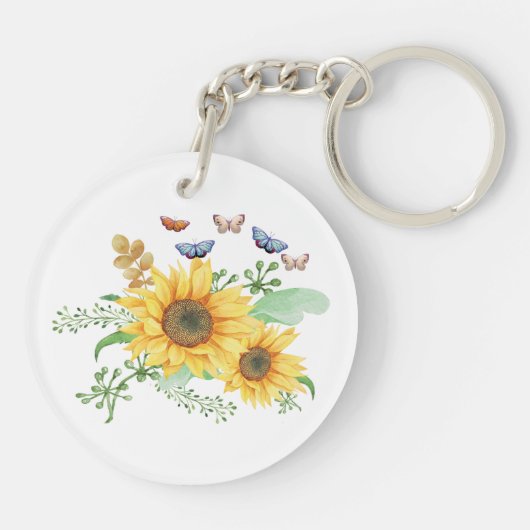 ヒマワリ春 キーホルダー (裏面)