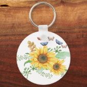 ヒマワリ春 キーホルダー (正面)
