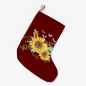 ヒマワリ春 スモールクリスマスストッキング (正面 (吊り時))