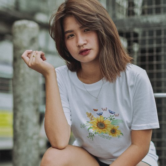 ヒマワリ春 トライブレンドＴシャツ