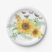 ヒマワリ春 ペーパープレート (正面)