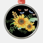 ヒマワリ春 メタルオーナメント (正面)