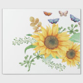 ヒマワリ春 ラッピングペーパー (フラット)