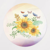 ヒマワリ春 ラベル (デザイン2)