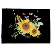 ヒマワリ春 ラージペーパーバッグ (裏面)