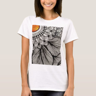 ヒマワリ曼荼羅 Tシャツ