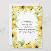 ヒマワリ来&ゴーベビーシャワー招待状 招待状 (裏面)