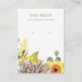 ヒマワリ松果体フローライヤリング表示ロゴ 名刺 (正面)