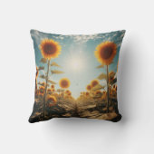 ヒマワリ枕 クッション (裏面)