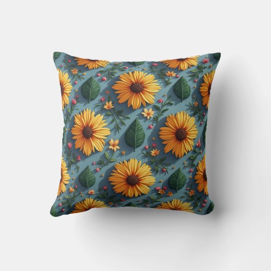 ヒマワリ枕 クッション (裏面)