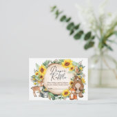 ヒマワリ森林森林動物おむつラッフル エンクロージャーカード (スタンド正面)