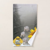 ヒマワリ極熊フローラセット バスタオルセット (ハンドタオル)