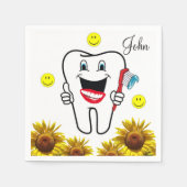 ヒマワリ歯科紙ナプキンス スタンダードカクテルナプキン (正面)