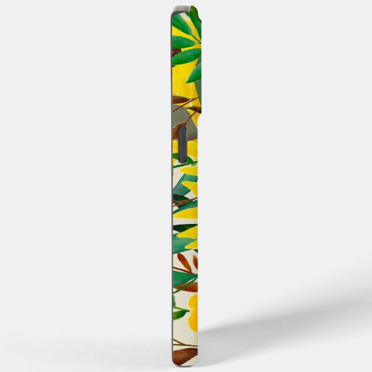 ヒマワリ水彩イエロー花模様 パーソナライズされた Case-Mate iPhoneケース (裏面 / 右)