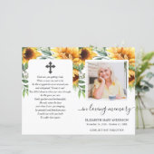 ヒマワリ水彩写真葬式フルプログラム (スタンド正面)