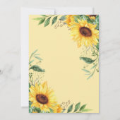 ヒマワリ水彩卒業サンキューカード サンキューカード (裏面)